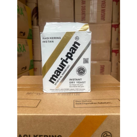 

Mauripan Ragi Kering Instant Dry Yeast 500gr / Pengembang Roti atau Kue