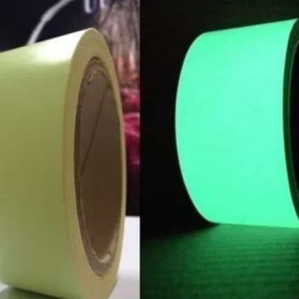 

Stiker nyala tempat gelap stiker fosfor glow in the dark 1"x45mtr-2,5cmx45mtr