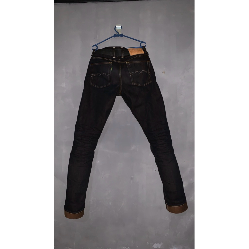 sage denim origin series grounder 14oz selvedge