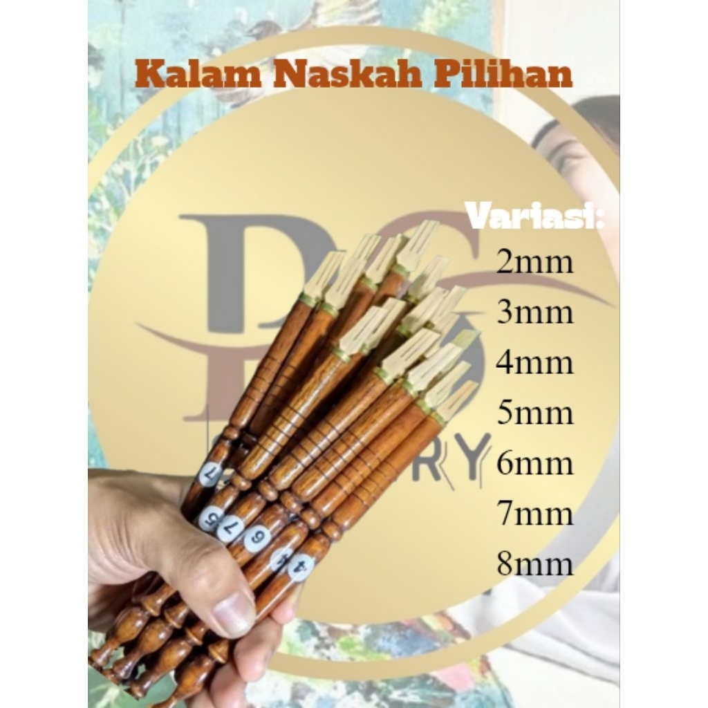 

Qolam Kaligrafi Naskah - Pena Kaligrafi Bambu - Kalam Tinta - Tarikan Halus Tidak Mudah Tumpul