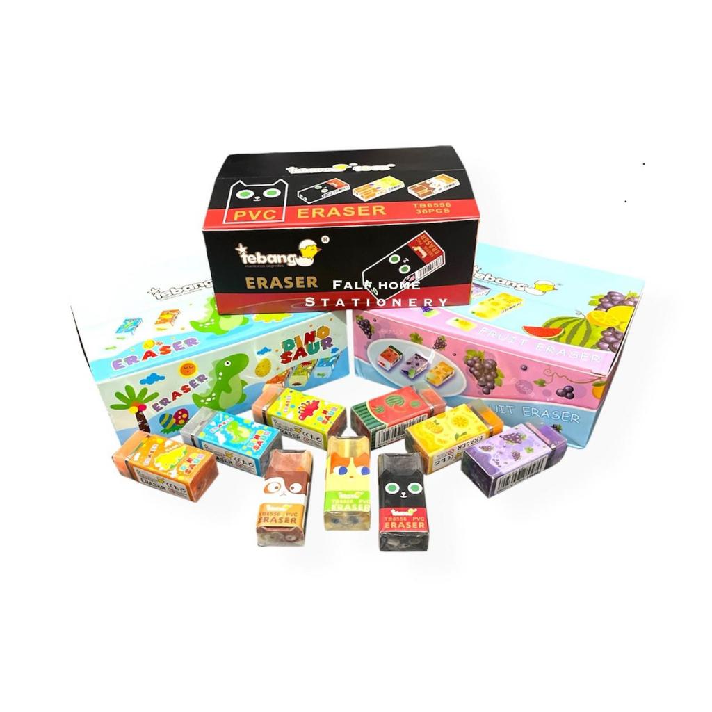 

Falfhome - Penghapus Tebang Motif Buah Motif Dinosaurus Kucing Eraser Gangsing Spinner Stationery