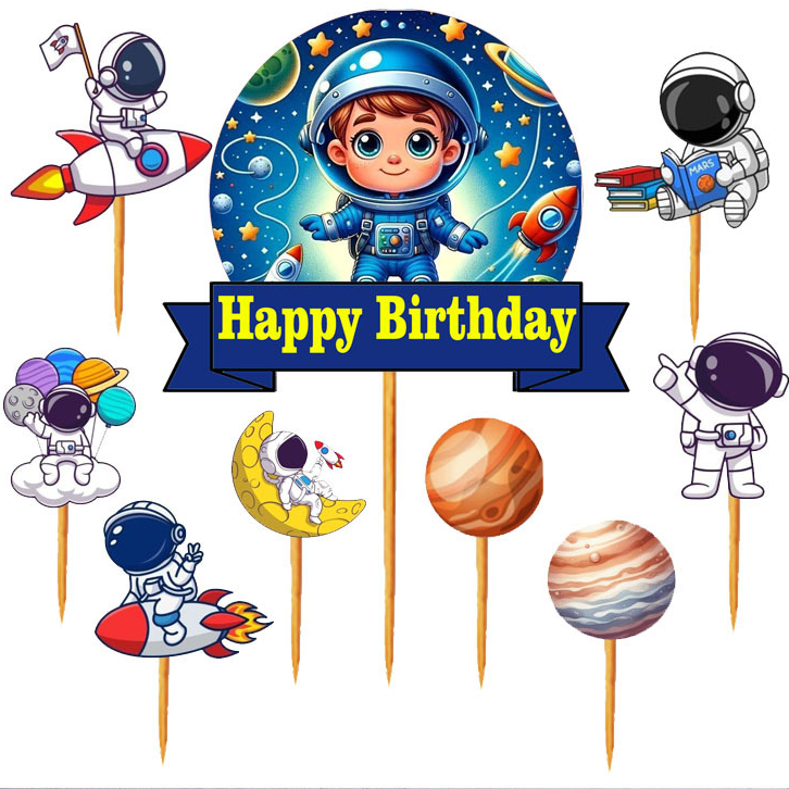 TOPPER KUE HIASAN ULANG TAHUN KARAKTER ASTRONOT