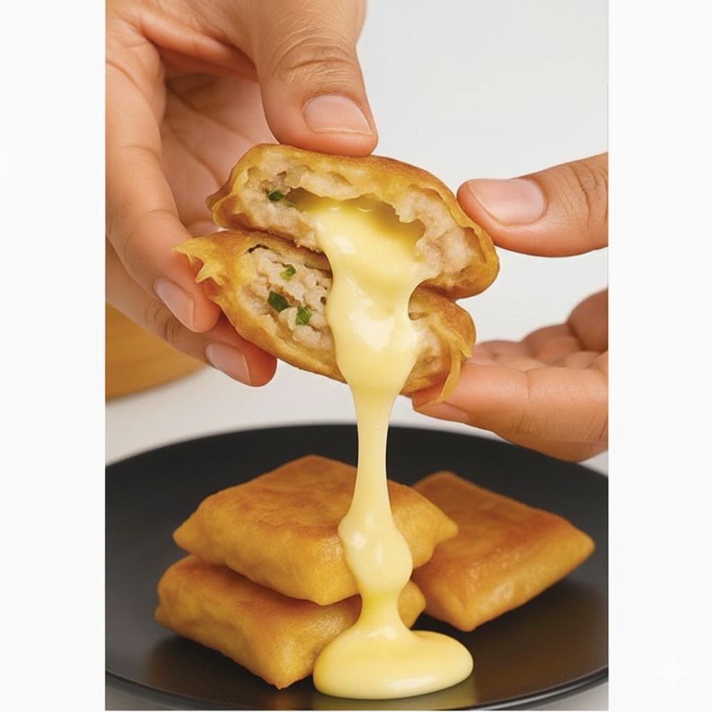 

Dimsum Goreng Viral isi 4 pcs full keju mozarella.