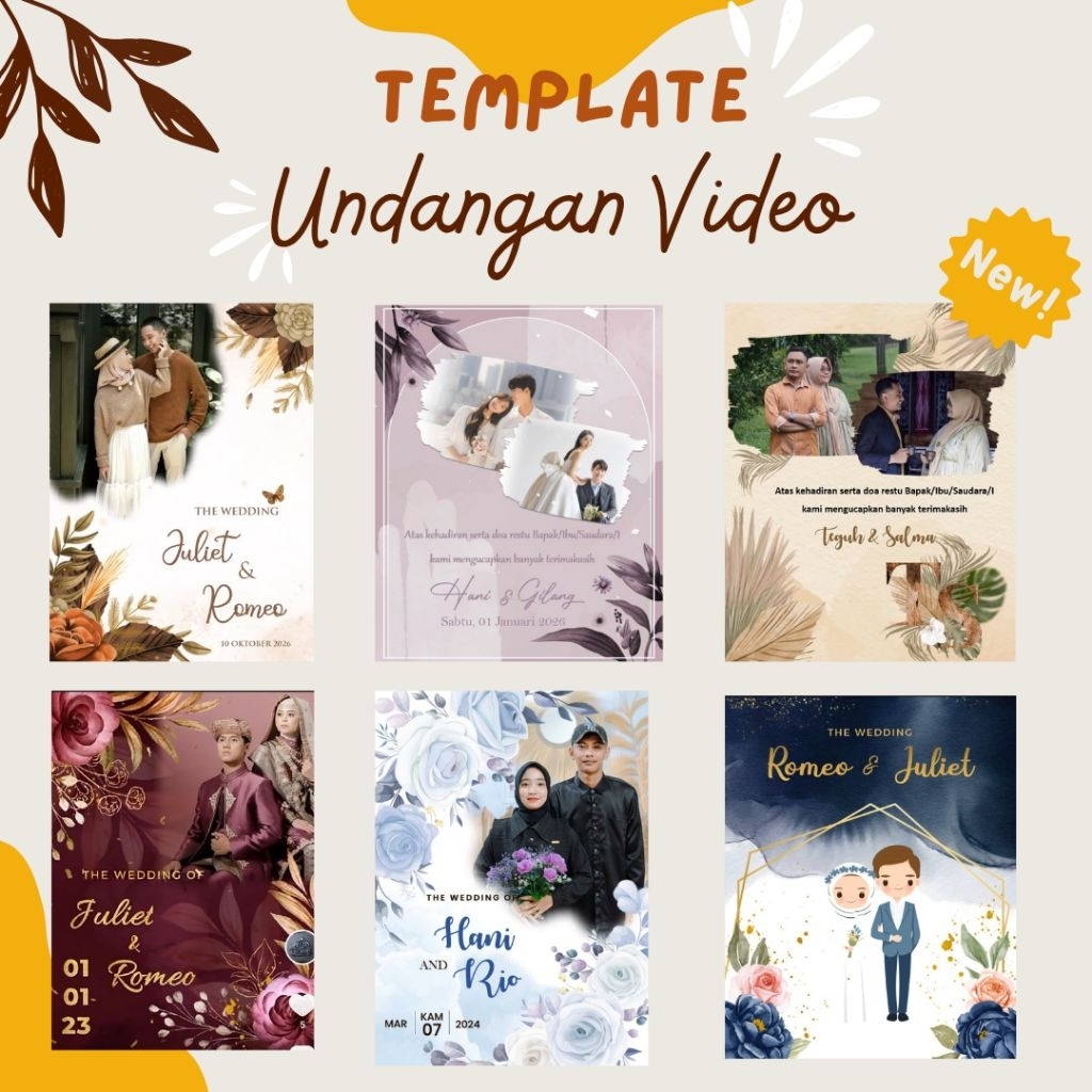Template Undangan Digital Video
