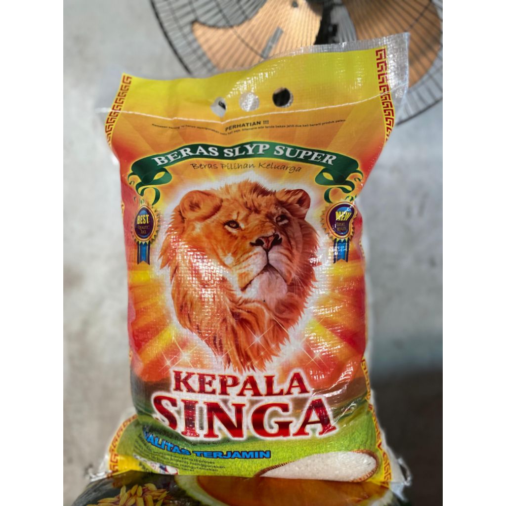 

BERAS 5KG MEDIUM SUPER CAP KEPALA SINGA