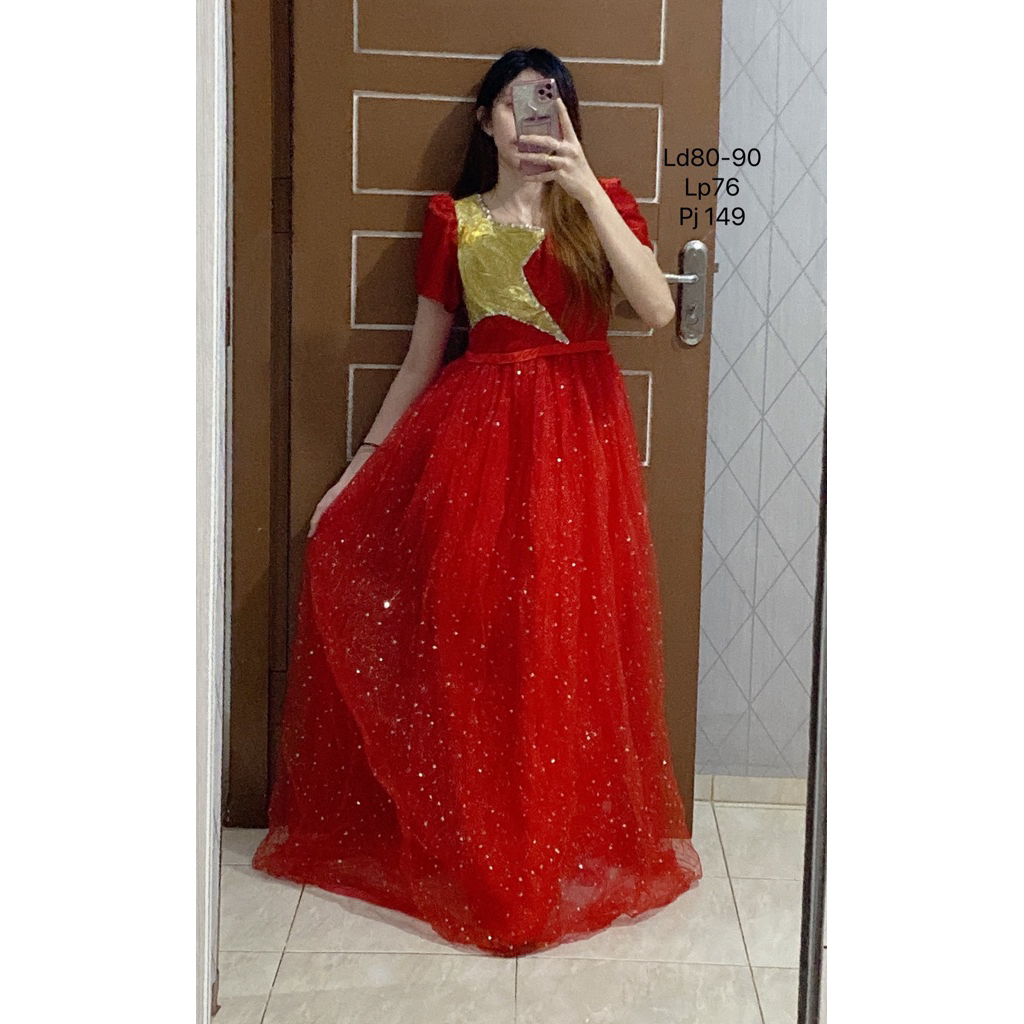 GAUN PENGANTIN MERAH