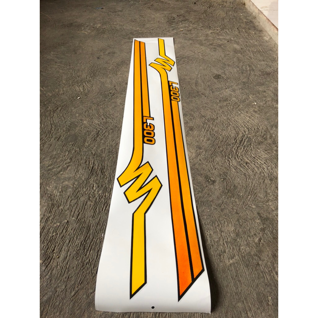 stiker mitsubishi L300 pick up bak / sticker L300 bak samping / sticker bak samping L300