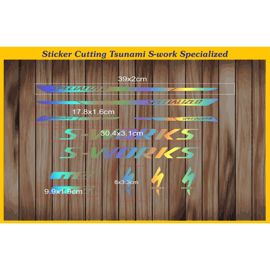 STICKER S WORKS CUTTING STICKER SWORKS SPECIALIZED MTB