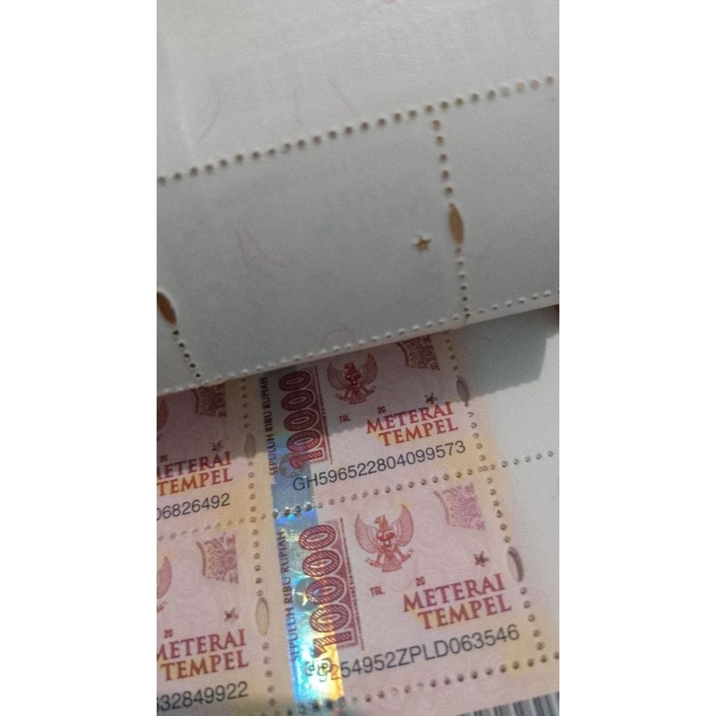 Perangko 10000 original