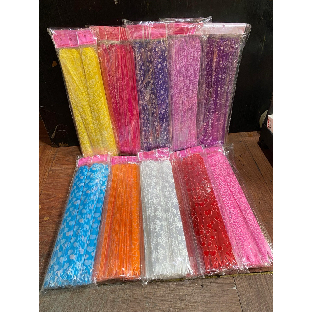 

GROOSIIIR 1 pak ( 200 pcs ) PITA TARIK BUNGA JUMBO / pita kado