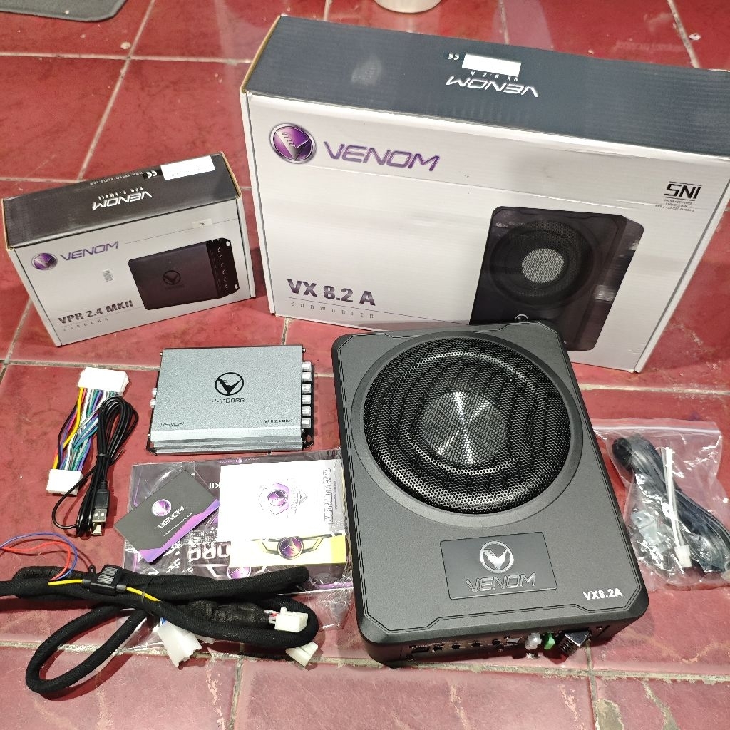 paket audio VENOM subwoofer venom 8.2a & processor venom 2.4 mk2 bluetooth