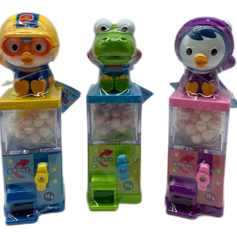 

Baru Pororo Candy Machine Toys Dispenser Permen