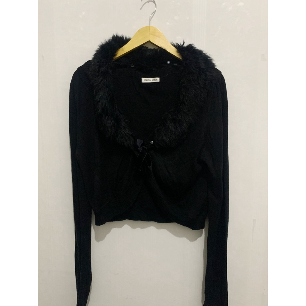 PRELOVED gardi kerah bulu brand healty karen