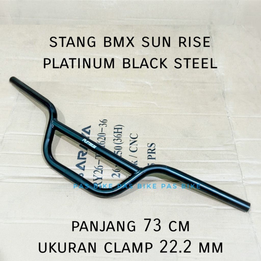 Stang Sunrise BMX Panjang 73 cm  Platinum Sun Rise Bar