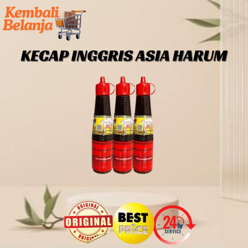 

Kecap Inggris Asia Harum Sedap 135 Ml/ Kecap Saus Inggris/ Kecap Inggeris Asia Harum Sedap/ Kecap Inggris Wangi/ Kecap Inggris Halal/ Worchestershire Sauce