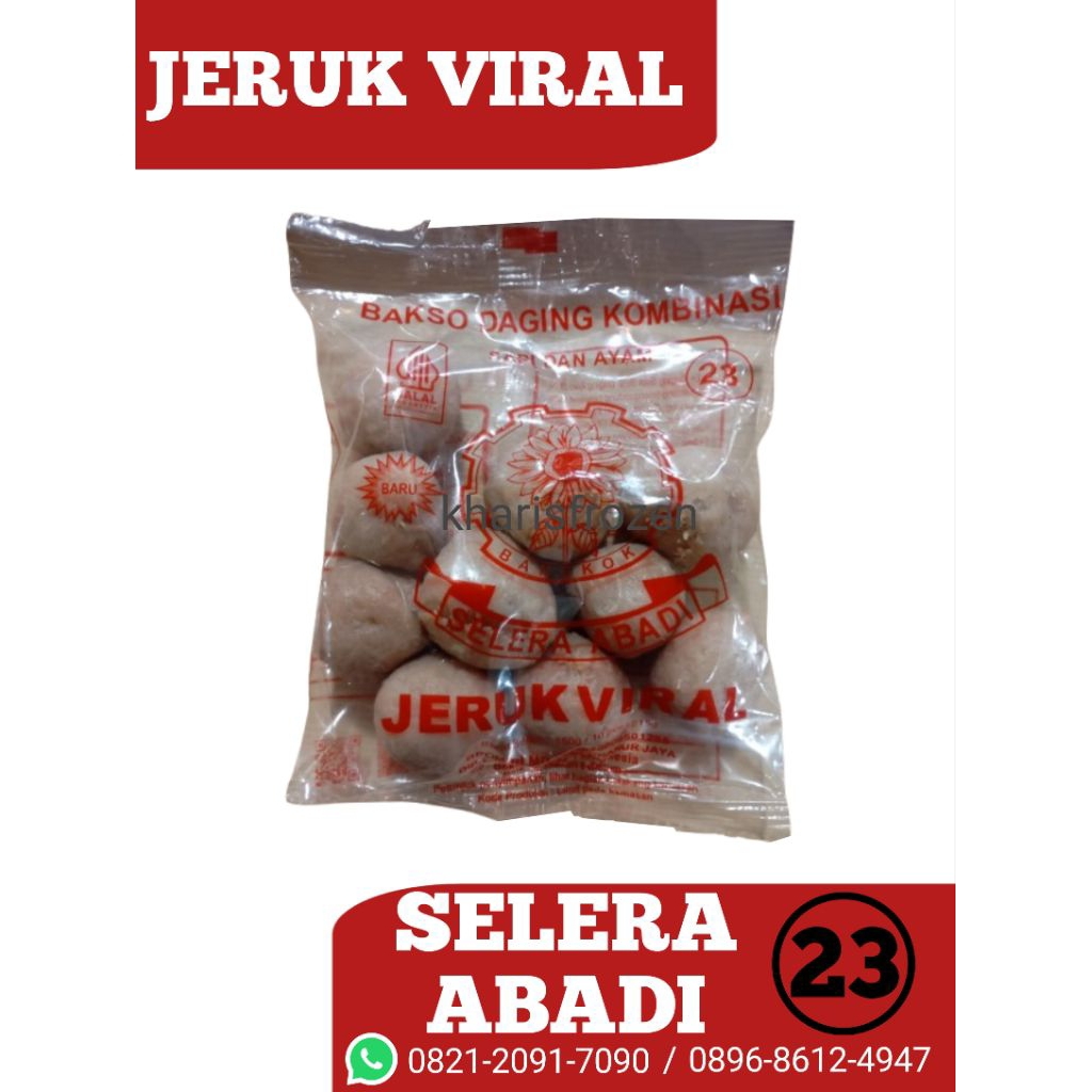 

Baso Jeruk Viral isi 10 butir 140gr