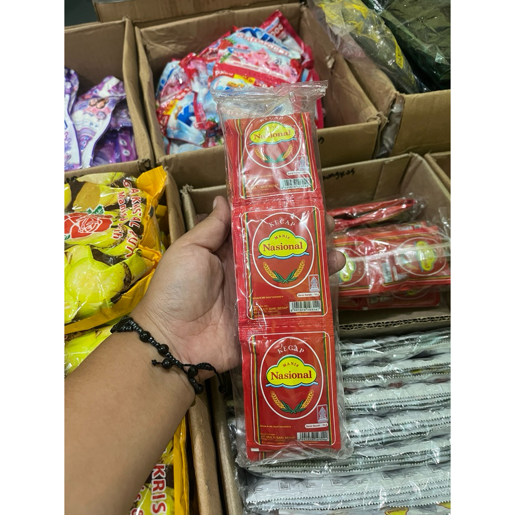 

kecap rentengan Nasional 1 bungkus isi 18 pcs