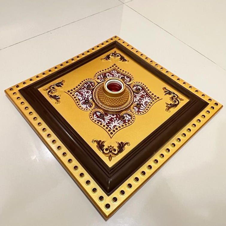 FITING HIAS BESAR BINTANG/KOTAK ORnamen Plafon PVC 30cm/fitting lampu plafon 30x30