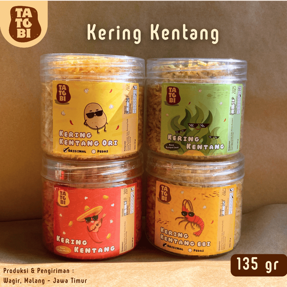 

Kering Kentang Toples 135gr Aneka Rasa