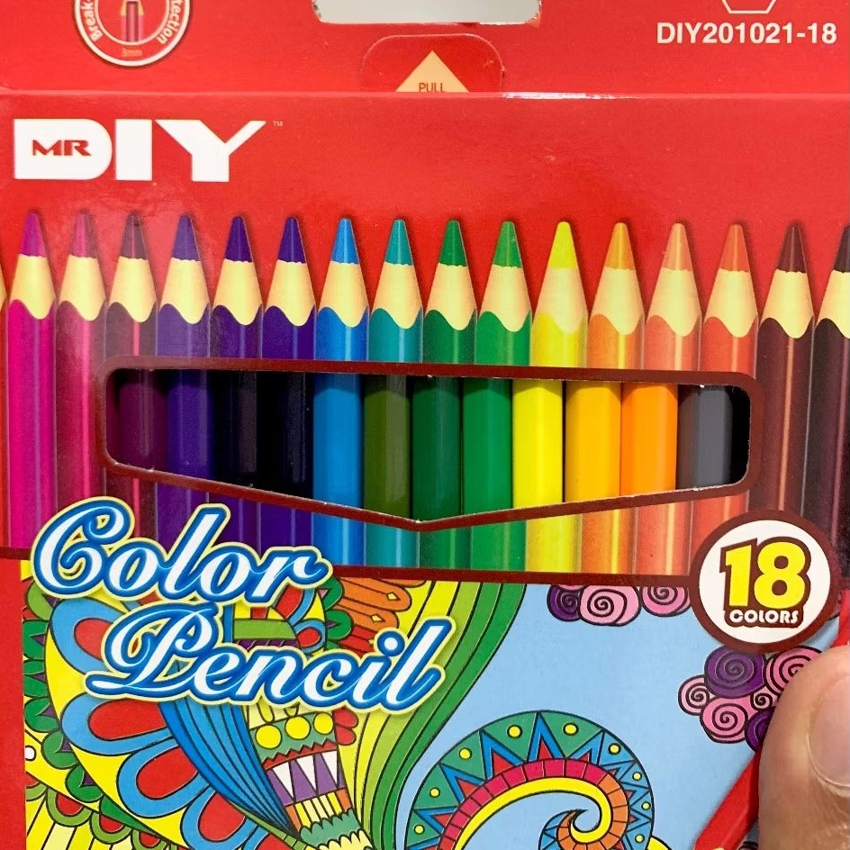 

Mr DIY pensil warna isi 18 warna
