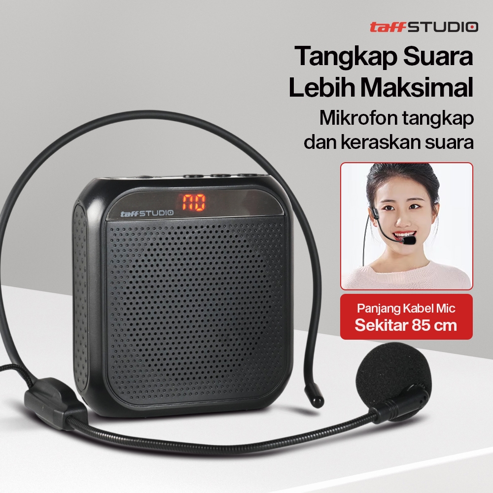 Speaker aktif Pinggang Mic Tour guide presentasi Penguat Suara Active Megaphone Amplifier MC