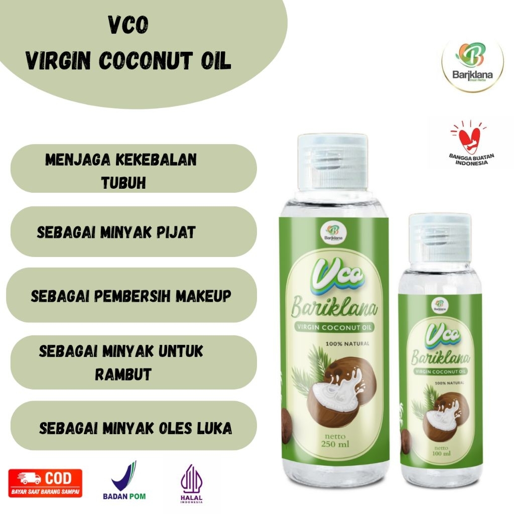 

[BISA COD + GARANSI] VCO ( VIRGIN COCONUT OIL) untuk menjaga kekebalan tubuh