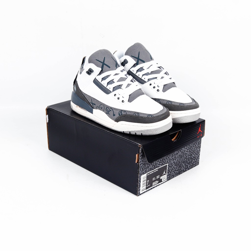 Nike Air Jordan 3 X Kaws White Grey