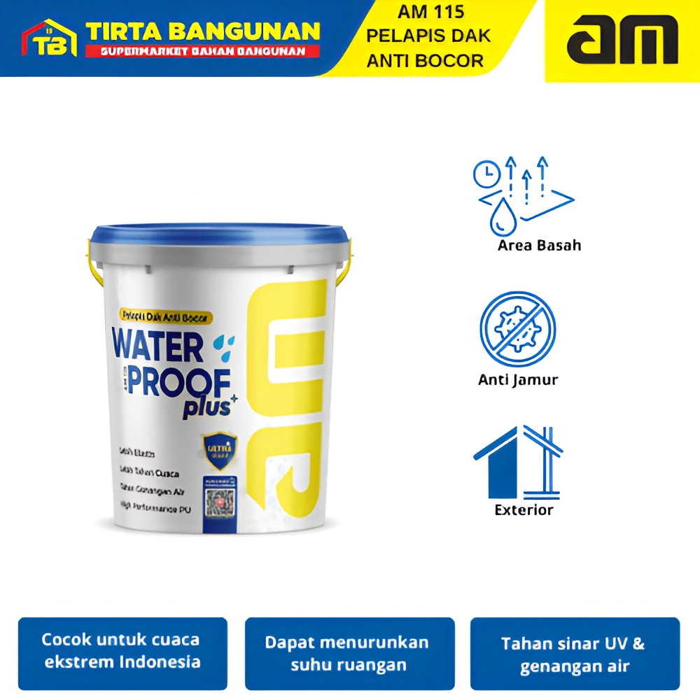 AM 115 WATERPROOFING / PELAPIS ANTI BOCOR DARK GREY 4 KG