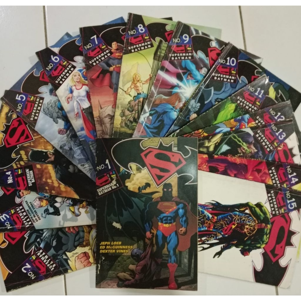 Komik PMK SUPERHERO - SUPERMAN/BATMAN 1-15 ( Kolpri )