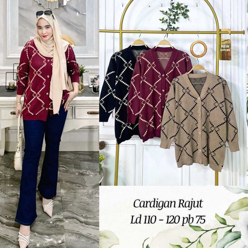 cardigan rajut oversize outer wanita