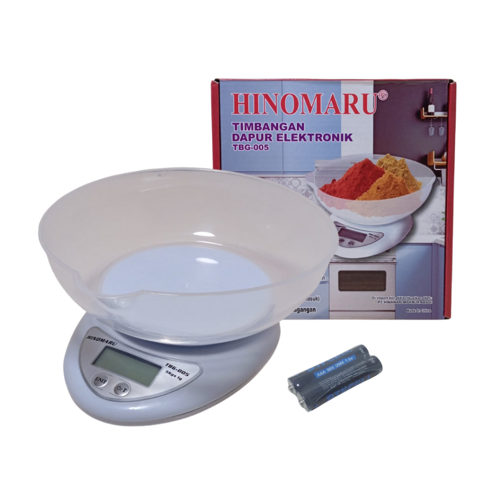 TIMBANGAN DAPUR ELEKTRONIK DIGITAL HINOMARU 5KG TBG-005