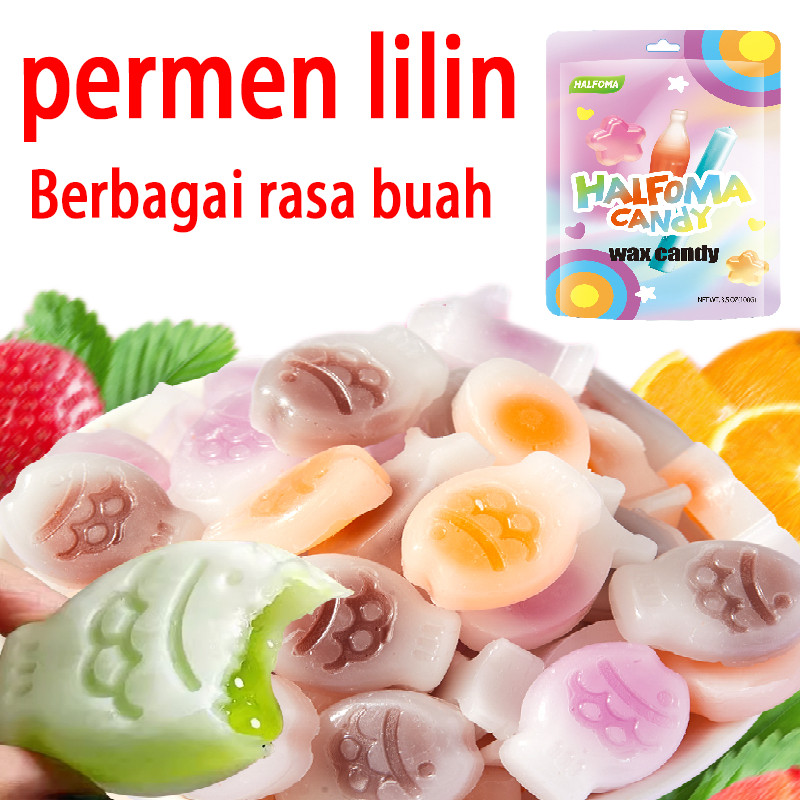 

Permen lilin asam manis Aroma buah yang menyegarkan napas camilan permen#permen karet&permen viral