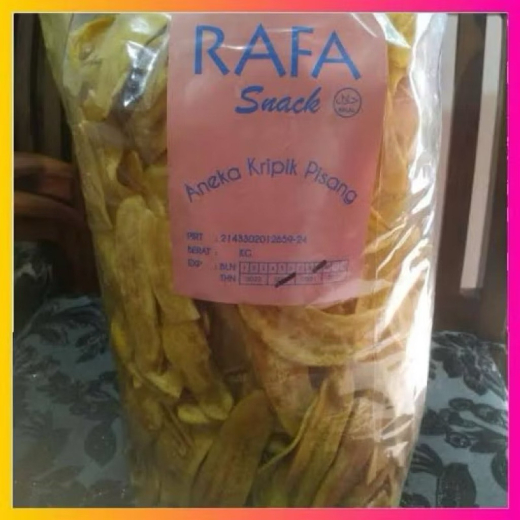 1 BAL (2.5 KG) KERIPIK PISANG ASIN RAFA