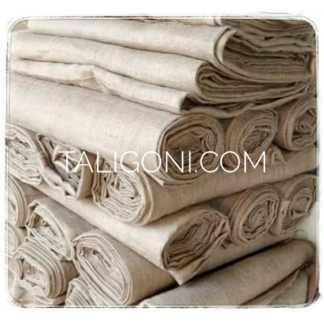 KAIN GONI NEW IMPORT NATURAL KAIN KARUNG GONI LEMBARAN KAIN BURLAP BAHAN TAS DOMPET