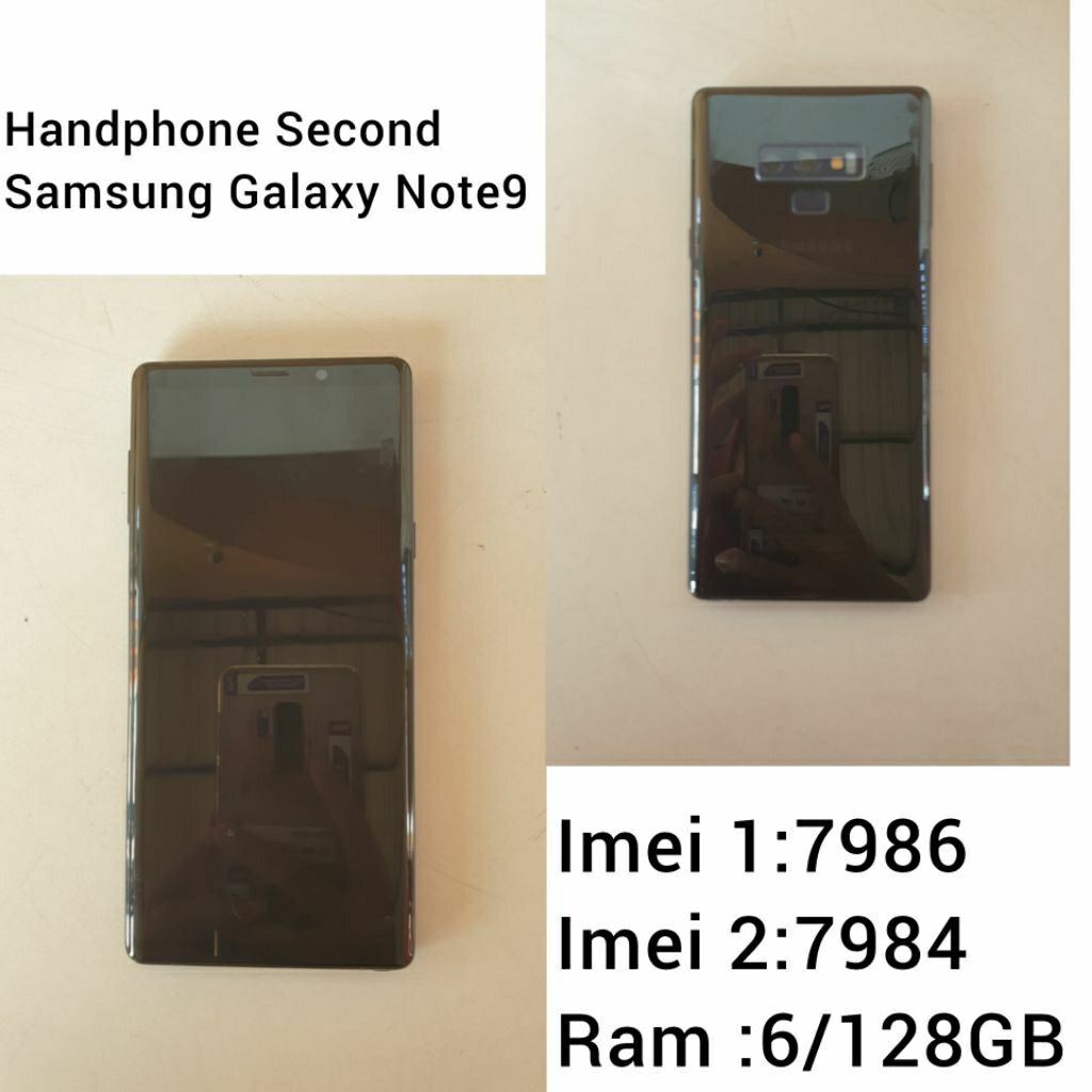 HANDPHONE SECOND SAMSUNG NOTE 9 (HARAP MEMBACA DESKRIPSI TERLEBIH DAHULU)