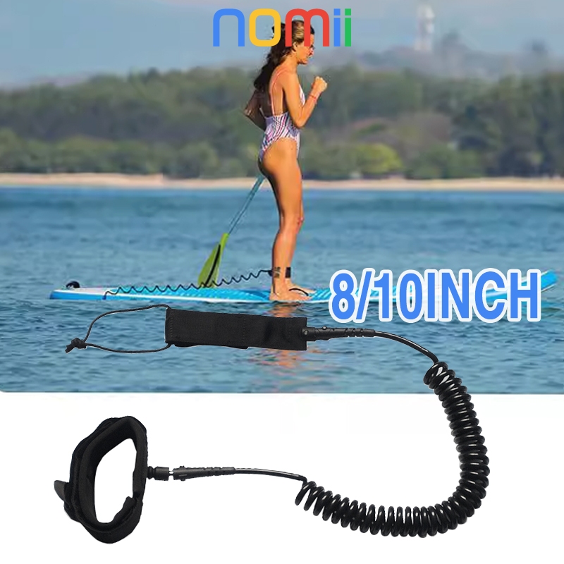 8/10ft Surfboard Leash Tali Surfing Surf Leash Smooth Surfing Leg Rope Selancar Untuk Papan Selancar