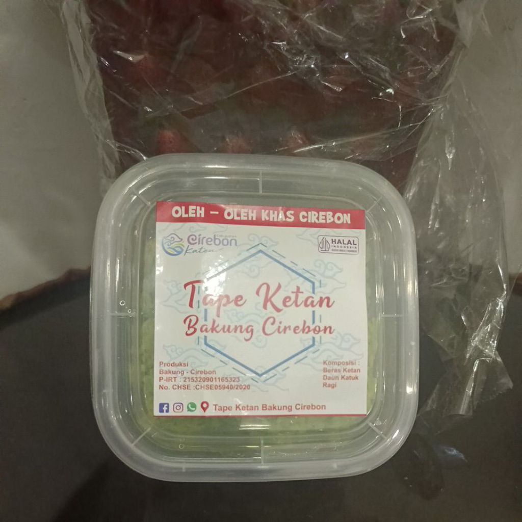 

Tape Ketan Putih Bakung Cirebon Toko Daud