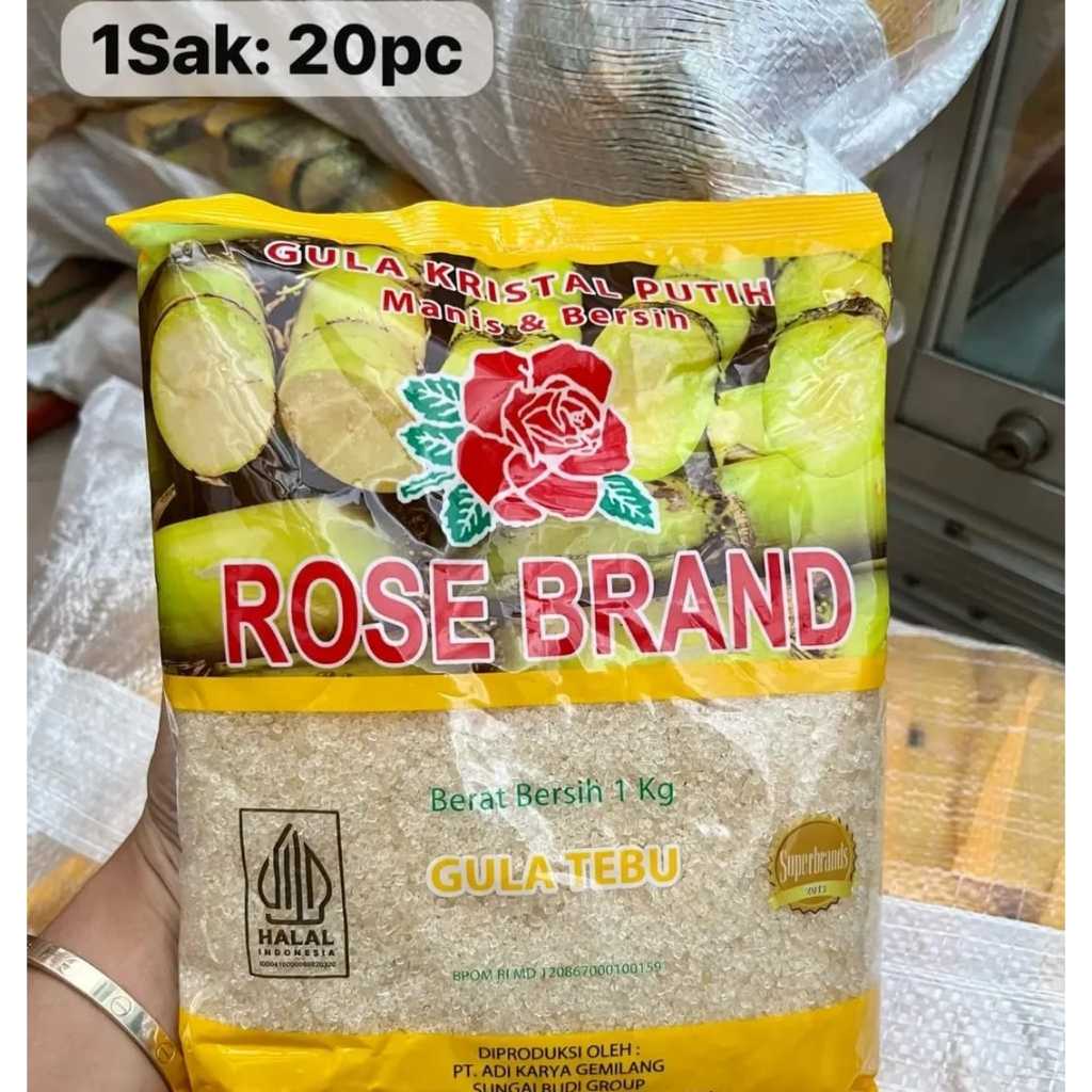 

Rose Brand Gula Pasir 1kg Baru Exp Lama