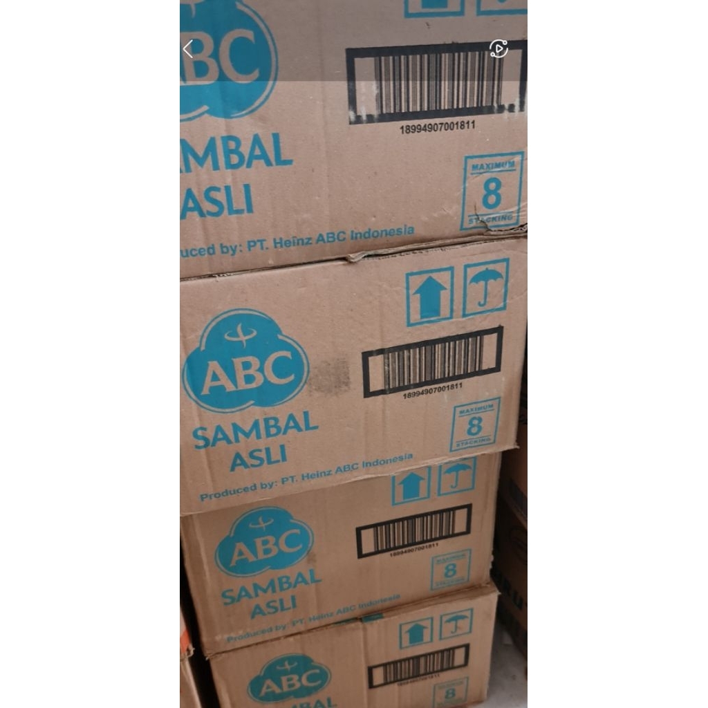 

Sambal ABC Asli Botol 1 Dus isi 48 Botol @130ml
