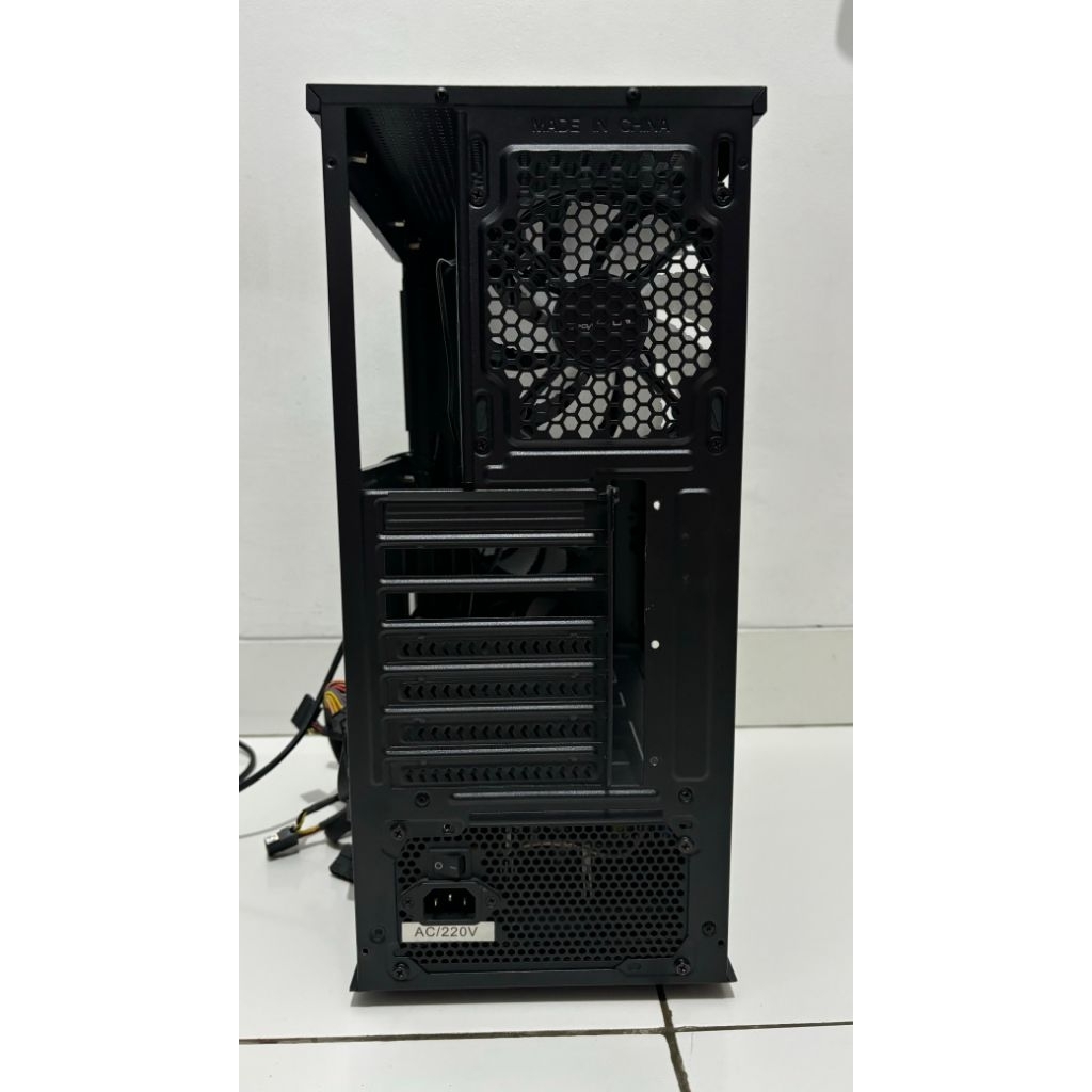 Casing + PSU Casing merk Raptor Sentinel PSU merk Enlight 500W 80+ Bronze