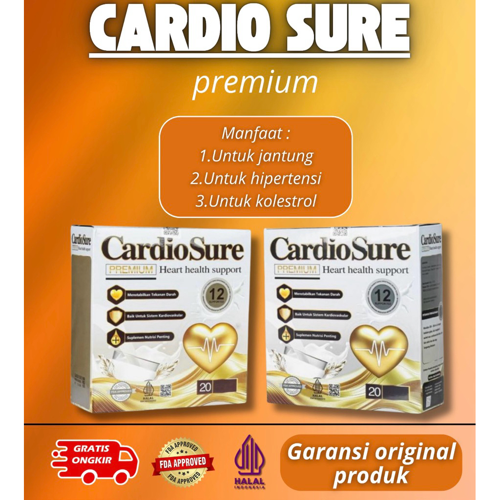 

CARDIOSURE SUSU HIPERTENSI ,KOLESTROL DAN GANGGUAN TEKANAN DARAH TINGGI(SUSU KESEHATAN JANTUNG )