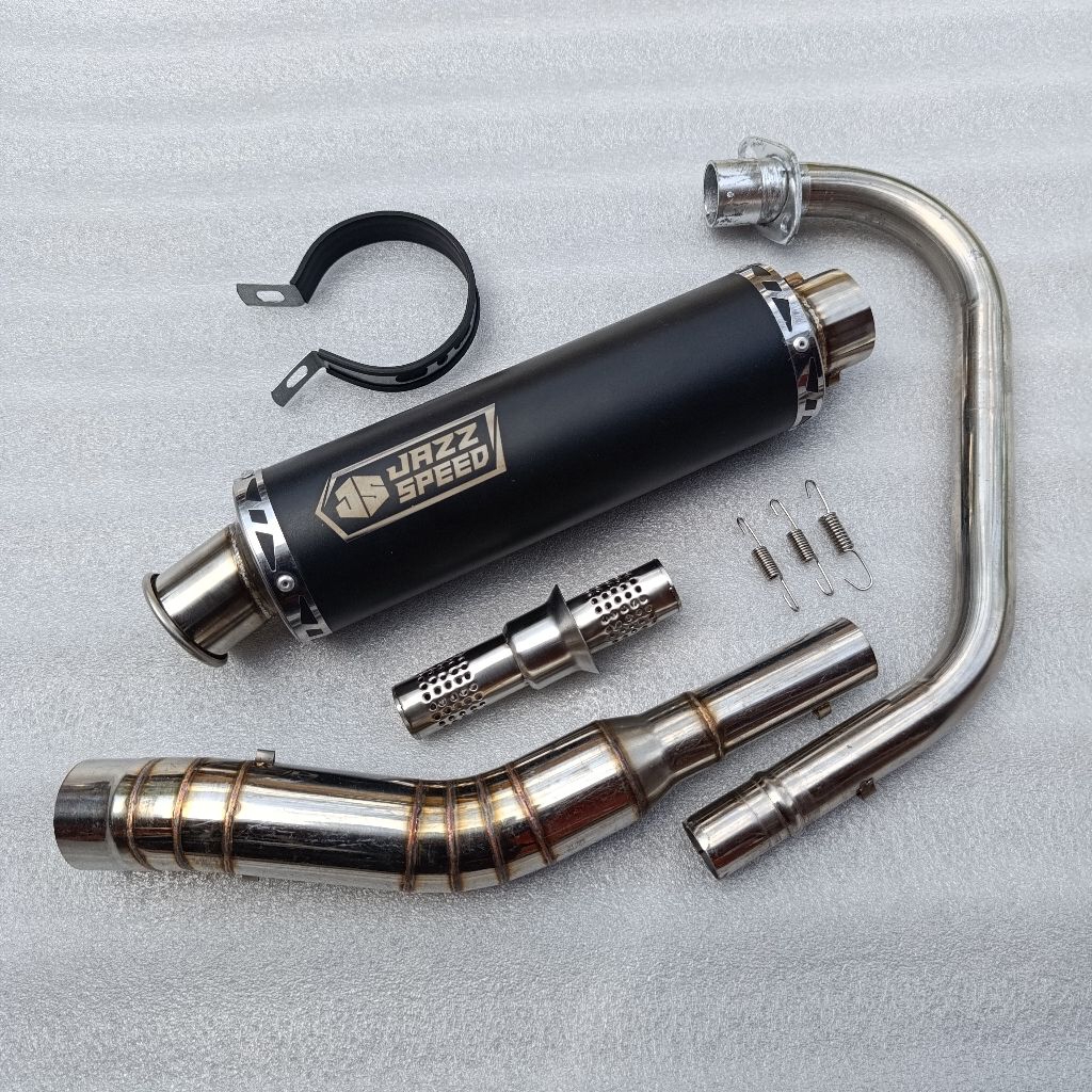 Knalpot racing JAZZ SPEED Full System Suara NGEBAS ADEM PNP VIXION FU MX R15 TIGER VERZA MEGAPRO BYS