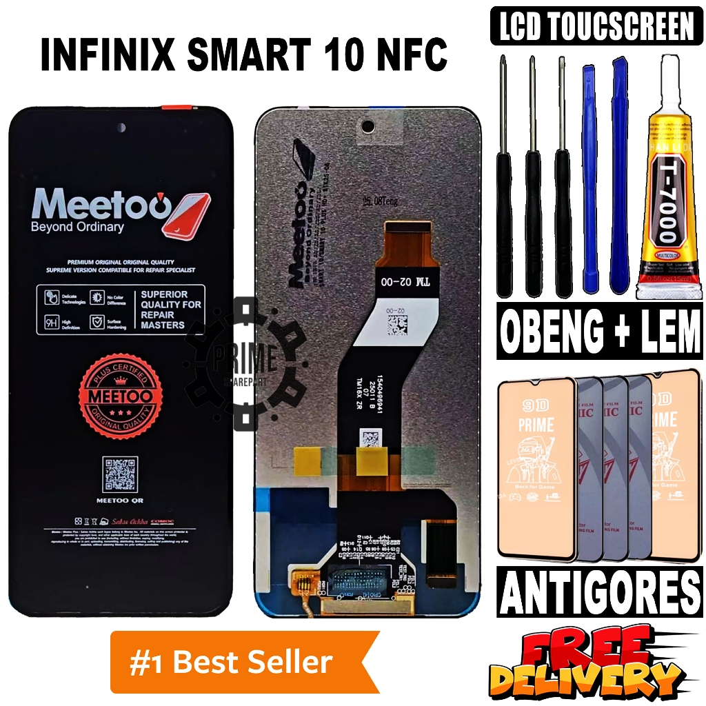 LCD INFINIX SMART 10 NFC ORIGINAL OEM LCD TOUCHSCREEN INFINIX SMART 10 NFC FULLSET