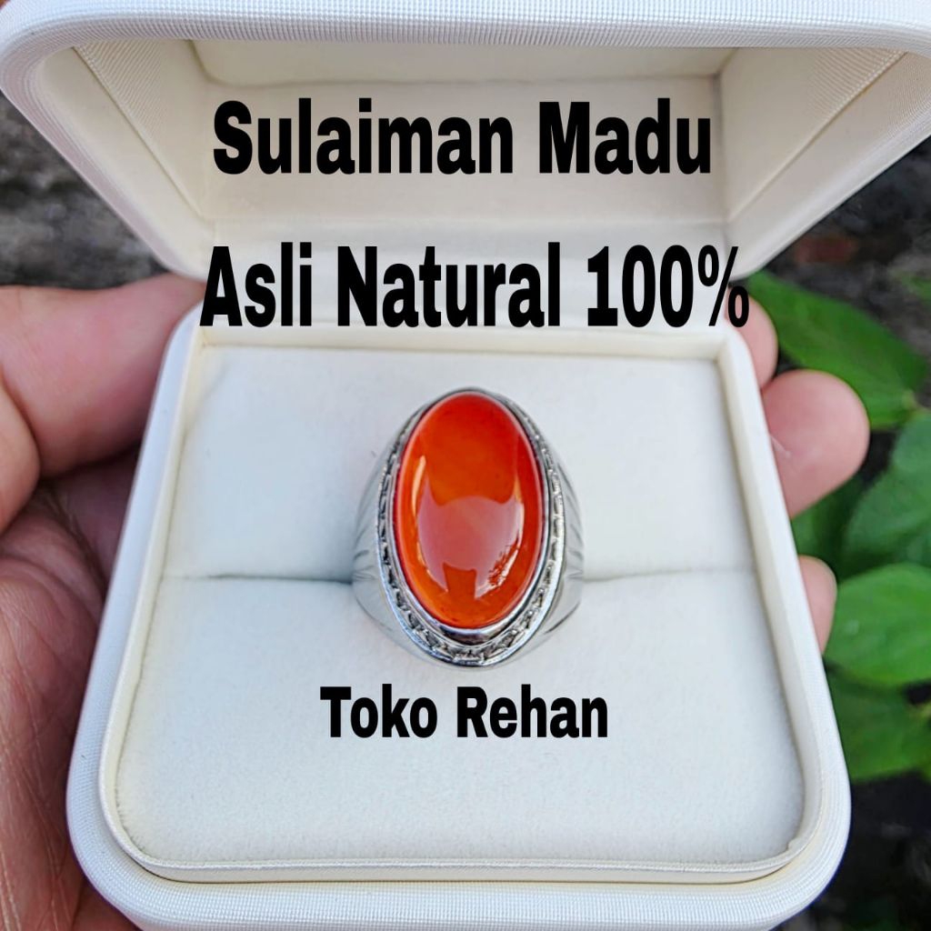 Cincin Batu Sulaiman Madu Asli Natural