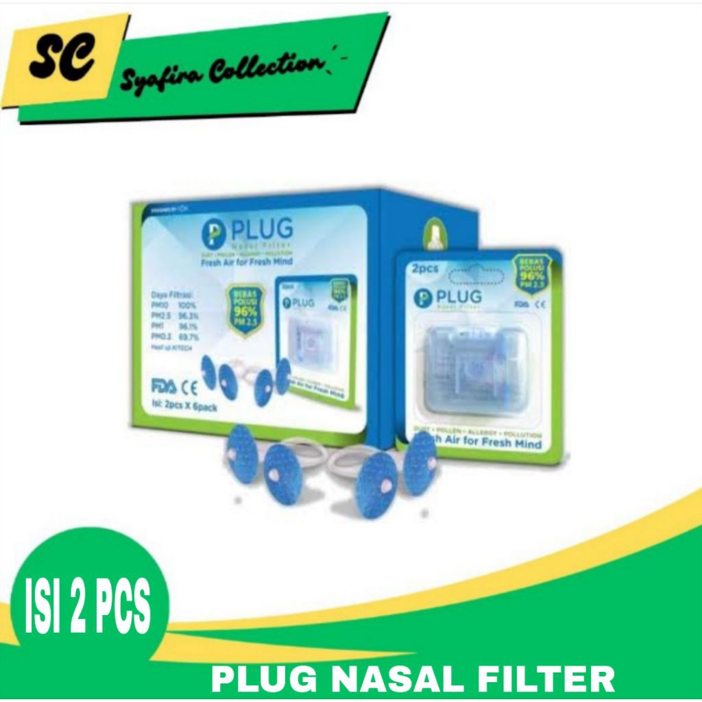 Plug Nasal filter Isi 2 Pcs ( Masker Hidung )