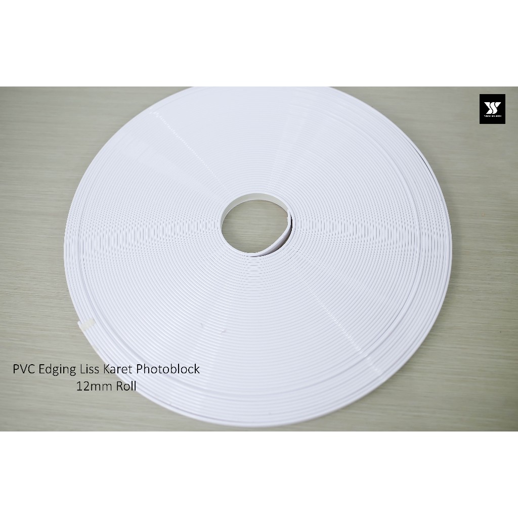 1 ROLL PVC Edging Liss Karet untuk Photoblock 12mm