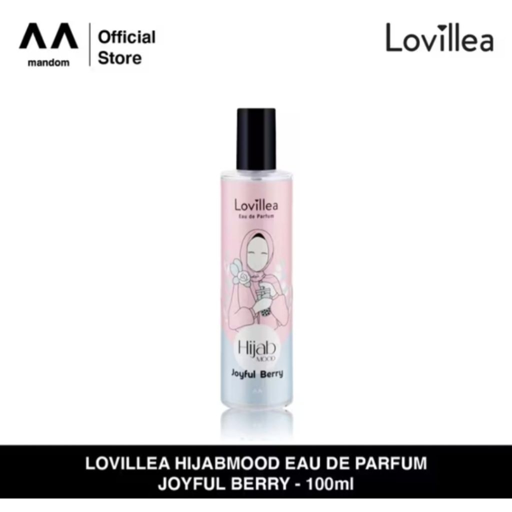 LOVILLEA Hijabmood Eau De Parfum Joyful Berry 100ml / Lovillea / Lovillea mandom / Lovillea Biru / L