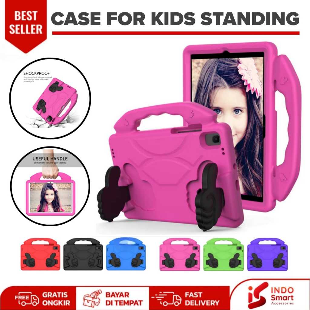 Case Ipad Gen 11 | Ipad 11 | Ipad A16 | Case Tablet Standing Eva Kids Jempol Casing Softcase Silikon