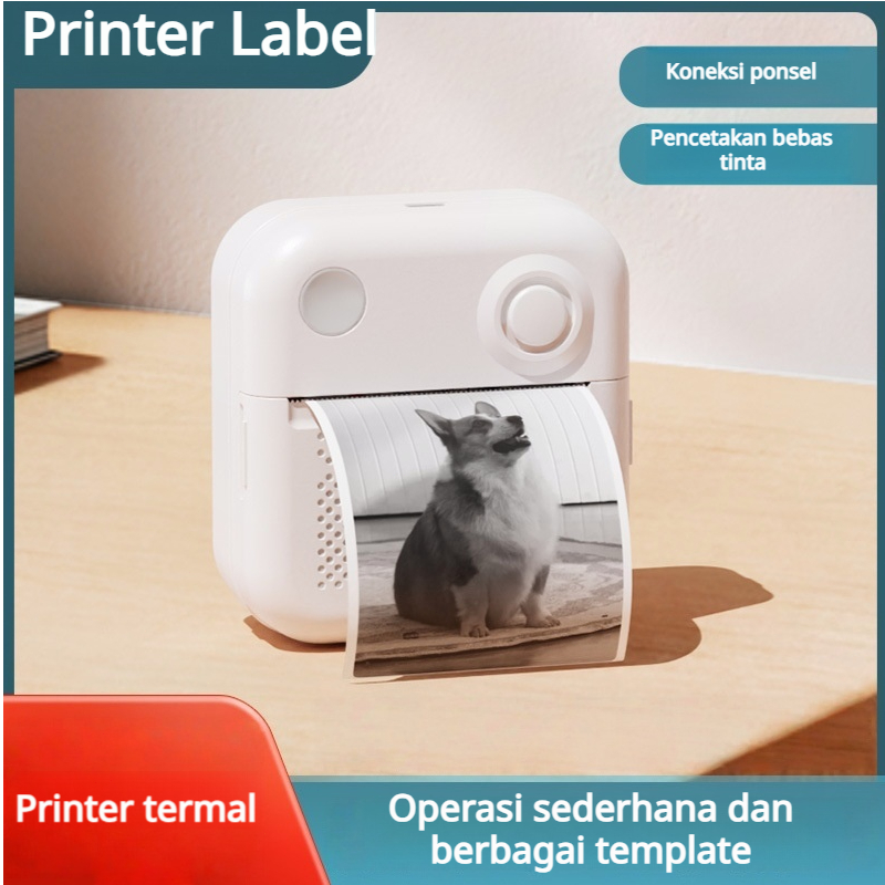 Printer bluetooth mini printer thermal bluetooth pencetakan termal rumah pencetakan portabel dokumen