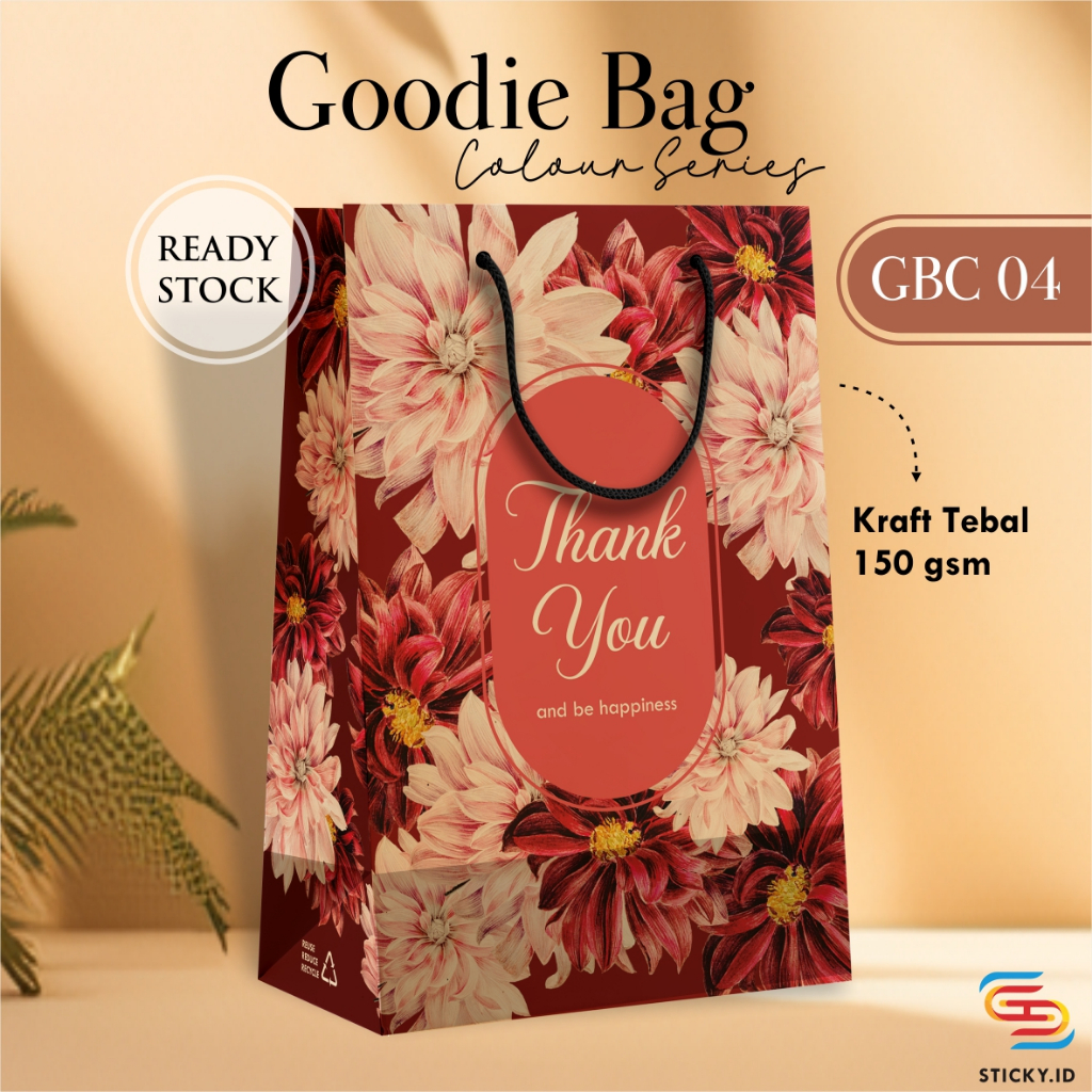 

[12 PCS] GOODIE BAG AESTHETIC PAKET LUSINAN - TAS ULTAH, HAJATAN READY STOCK GBC 04